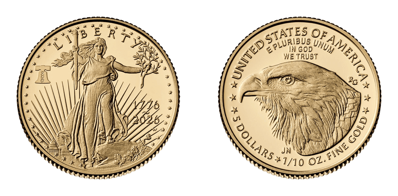 American Eagle Five Dollar Gold 1986 to Date series coin