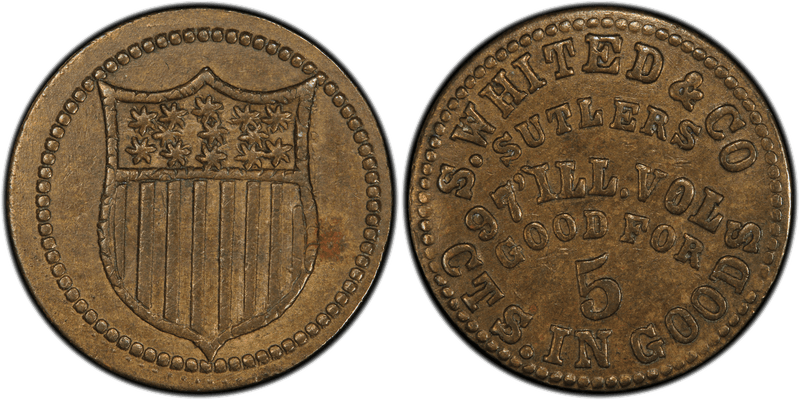 Civil War Sutler Tokens series coin
