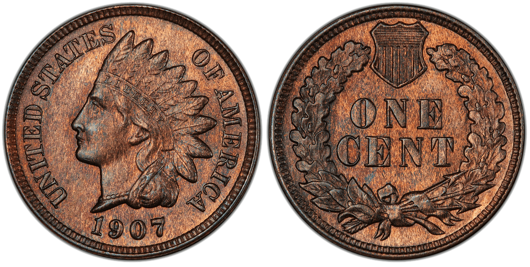 1907 Indian Head Cent Repunched Date FS-304 Snow-27