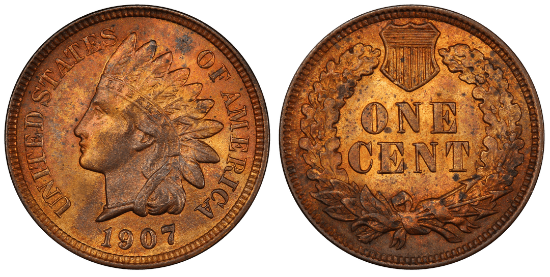 1907 Indian Head Cent Repunched Date FS-303 Snow-20