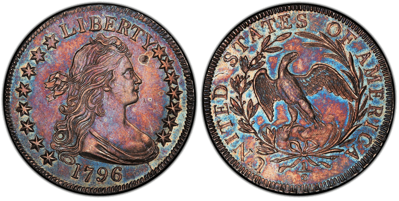 Draped Bust Half Dollars 1796-1807 series coin