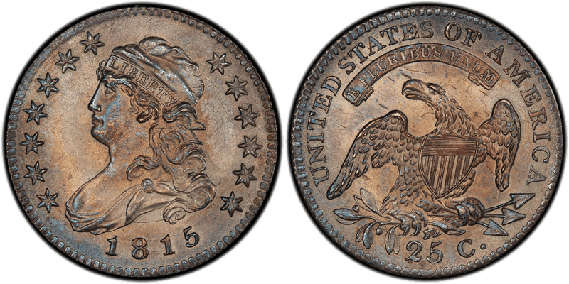 Capped Bust Quarters 1815-1838 series coin