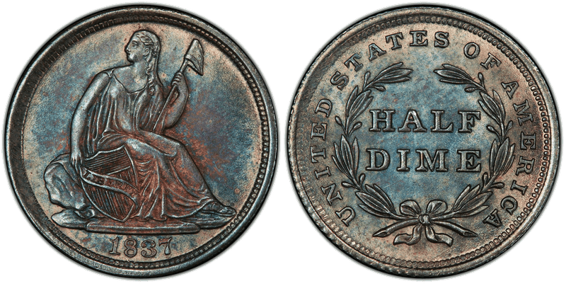 Seated Liberty Half Dimes 1837-1873 series coin