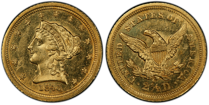 Liberty Head Quarter Eagles 1840-1907 series coin