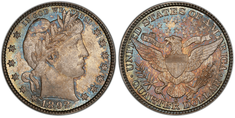 Barber Quarters 1892-1916 series coin