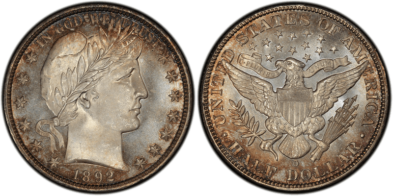 Barber Half Dollars 1892-1915 series coin