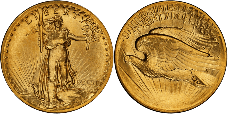 St. Gaudens Double Eagles 1907-1933 series coin