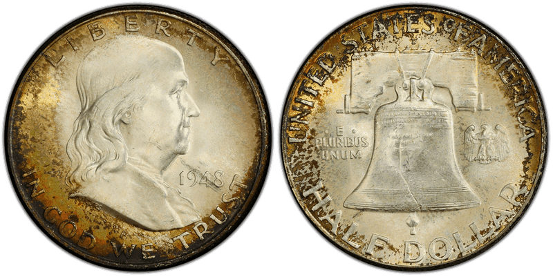 Franklin Half Dollars 1948-1963 series coin