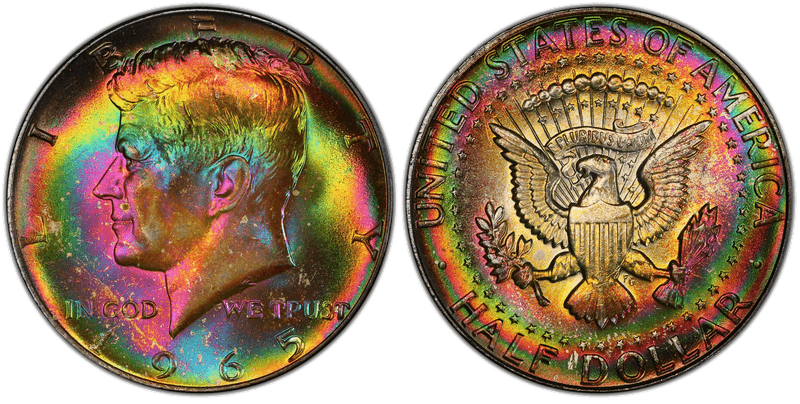 Kennedy Half Dollars Silver Clad 1965-1970 series coin