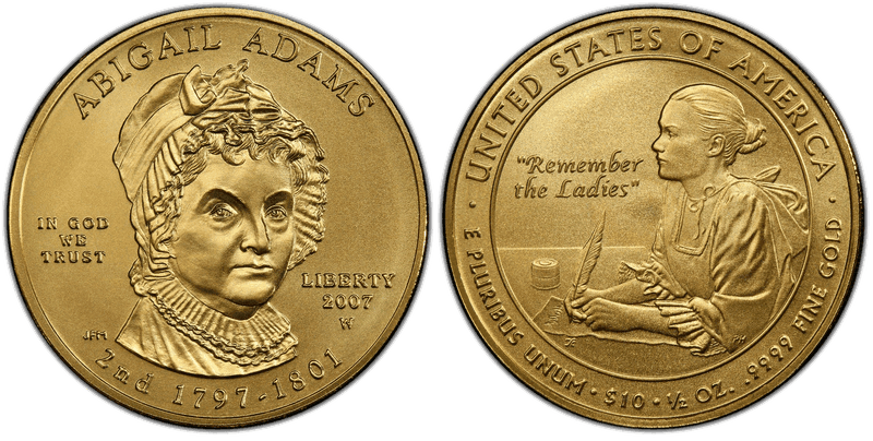 First Spouse Gold 2007 to Date series coin