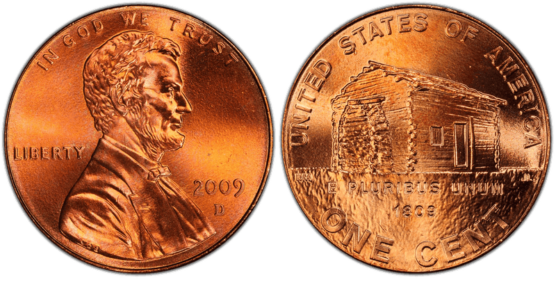 Lincoln Bicentennial Cents 2009 series coin