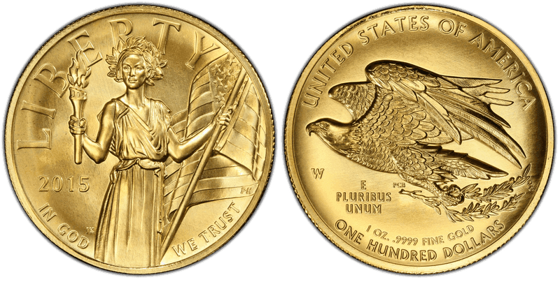 American Liberty Gold 2015 to Date series coin
