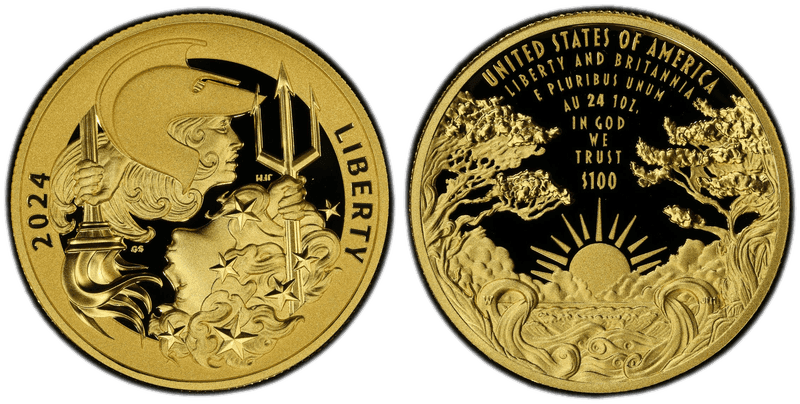 Liberty and Britannia Gold (2024-Date) series coin