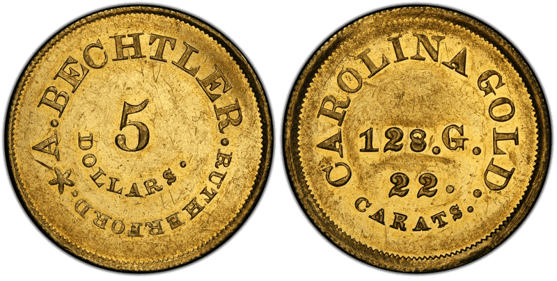 Bechtler (North Carolina/Georgia) Gold (1831-1850) series coin