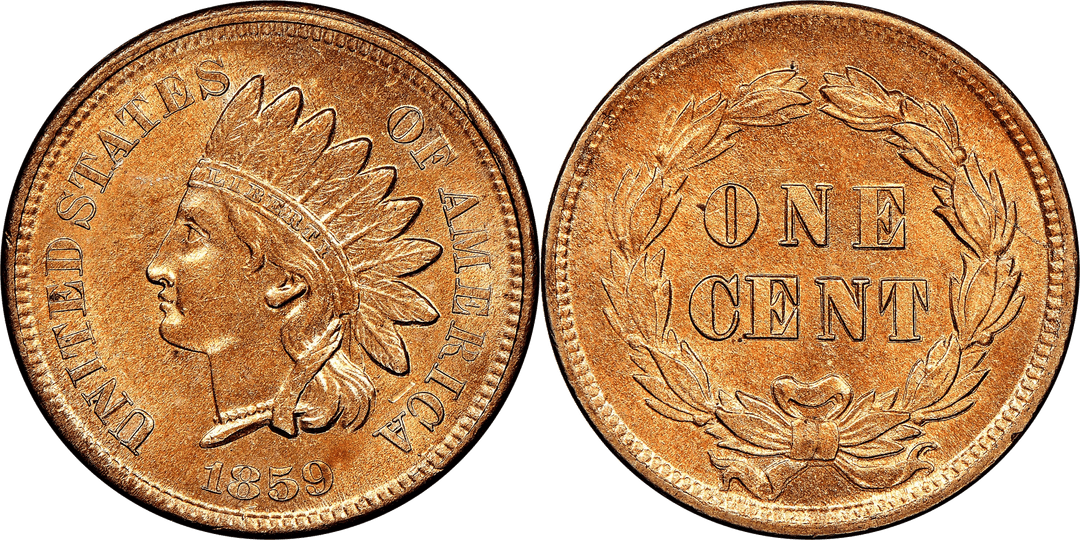 Indian Head Cents 1859-1909 series coin